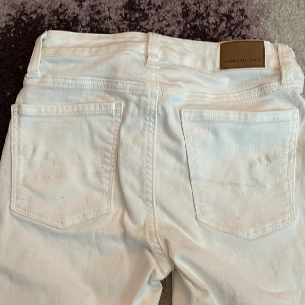 American Eagle White Jeans Size 0 - Picture 4 of 4